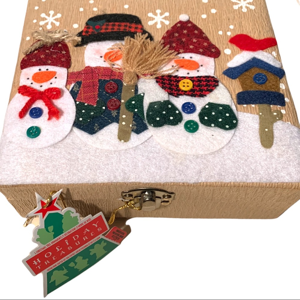 5/$25 NWT Holiday Treasures 5 Christmas Tree Ornaments In Box